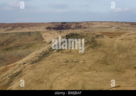 Saddleworth Moor from Dove Stone Moss above Dove stone Reservoir Greenfield Lancashire England winter Stock Photo