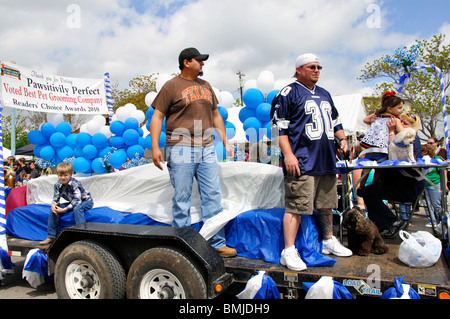 Parade in Burnet, Texas, USA Stock Photo