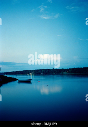 View of an archipelago in the evening, Sweden. Stock Photo