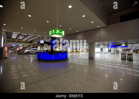 View of empty waiting room in airport Stock Photo