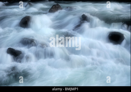Stones in a rapid Stock Photo