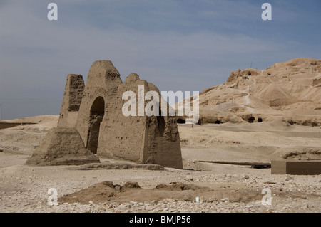 Egypt, Luxor, Tombs of the Princesses next to Queen Hatshepsut Temple. Stock Photo