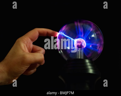 Metaphor about connection between people and technology. Stock Photo