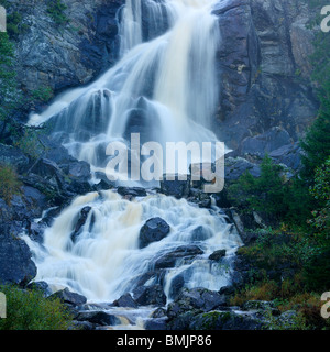 Scandinavia, Sweden, Bohuslan, View of waterfall Stock Photo