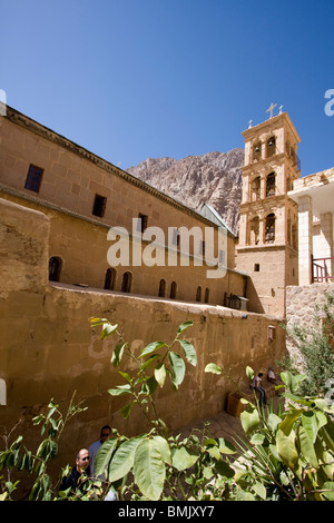 Great Basilica of the Transfiguration  in the Holy Monastery of St. Catherine at Mount Sinai, South Sinai, Egypt Stock Photo