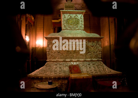 Tomb of Muhammad Ali Pasha inside Mohammed Ali Mosque in the Citadel of Cairo, Al Qahirah, Egypt Stock Photo