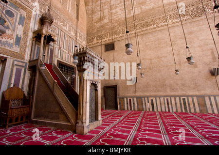 Minbar in Sultan Hassan Mosque and Madrasa, Cairo, Al Qahirah, Egypt Stock Photo