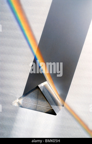 Triangular right angle prism Stock Photo