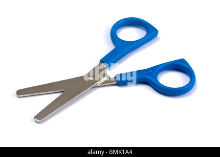 Blue handled scissors Stock Photo