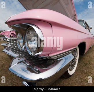 Pink Cadillac transport festival Barry Wales UK Great Britain