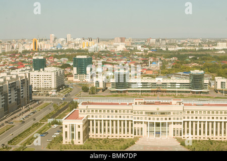 View from Bayterek Tower, landmark of Astana, Kazakhstan Stock Photo