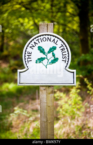 National Trust signpost England UK close up Stock Photo