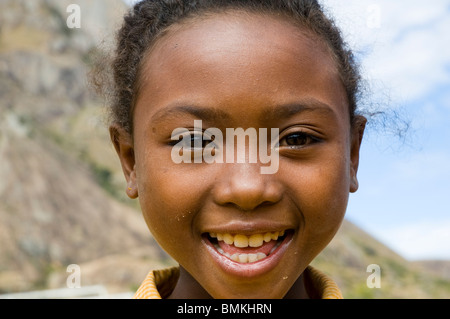 Madagascar, Fianarantsoa. Girl - Anja Stock Photo