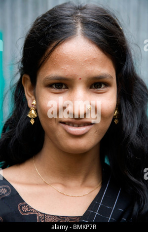 Young Bengali girl village Tauta; district Manikgunj ; Bangladesh NO MR ...