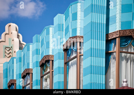 Orlando, FL - Feb 2009 - Art Deco architecture in Disney's Hollywood Studios in Kissimmee Orlando Florida Stock Photo