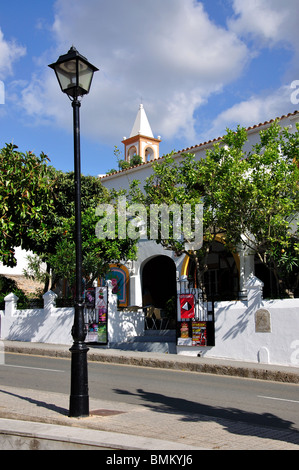 Village view, Sant Joan de Labritja, Ibiza, Balearic Islands, Spain Stock Photo