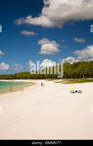 Belle Mare Public Beach, Southeast Mauritius, Africa Stock Photo