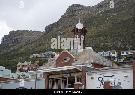 Clock tower in seaside resort of Muizenberg. Stock Photo