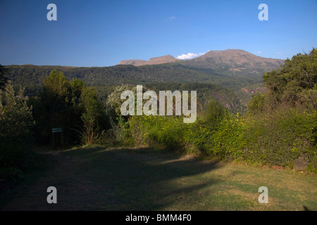 Hogsback, Eastern Cape, Amatole Mountains, South Africa. Overlooking the hogsback valley. Stock Photo