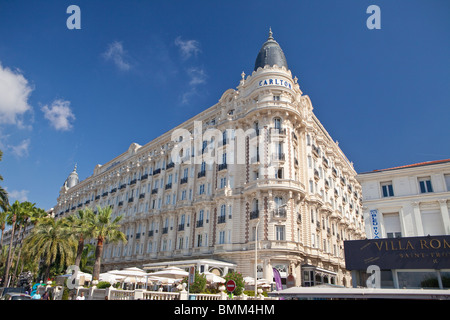 The luxurious, Carlton Hotel on the Croisette, Cannes, France, Europe. Stock Photo