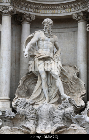 Detail of Trevi fountain in Rome, Italy Stock Photo