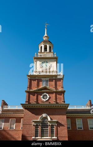 Independence Hall is a U.S. national landmark located in Philadelphia, Pennsylvania Stock Photo