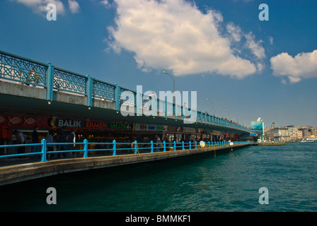 Galata bridge Istanbul Turkey Europe Stock Photo