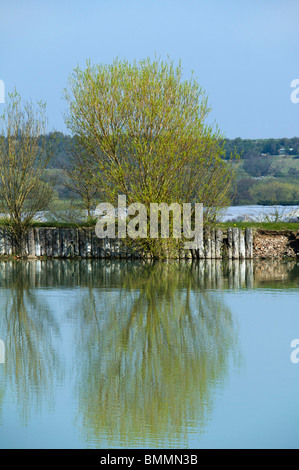 Twyford fishing lake in the vale of evesham country park Stock Photo