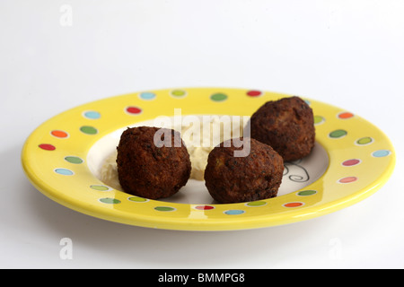 Falafel with Houmous Stock Photo