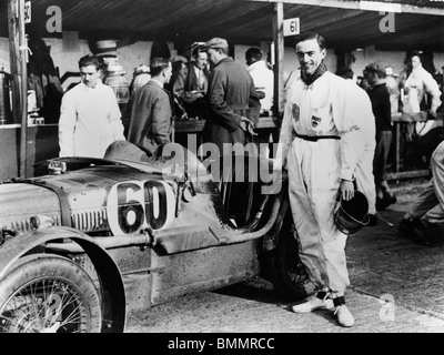 MG C type Midget with the Earl of March 1931 Stock Photo