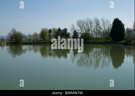 Twyford fishing lake in the vale of evesham country park Stock Photo