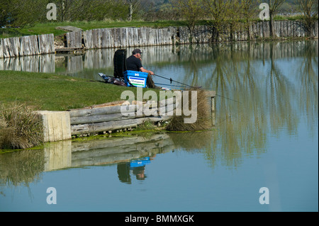 Twyford fishing lake in the vale of evesham country park Stock Photo