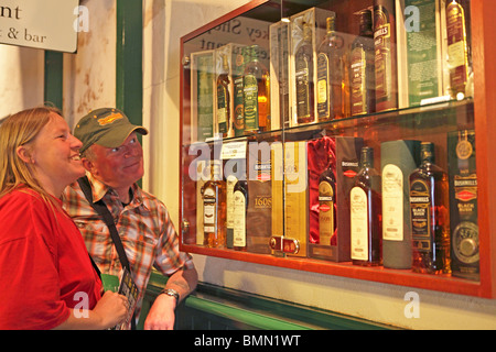 visitors at Bushmills Whiskey Distillery, Co. Antrim, Northern Ireland Stock Photo