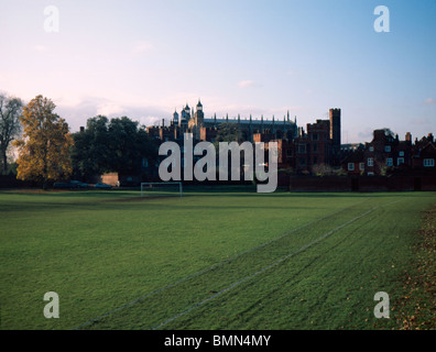 Eton College from the playing fields. Stock Photo