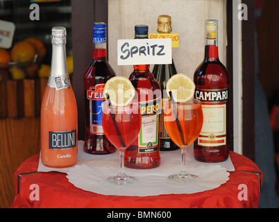 Display of glasses in a cocktail bar Stock Photo - Alamy