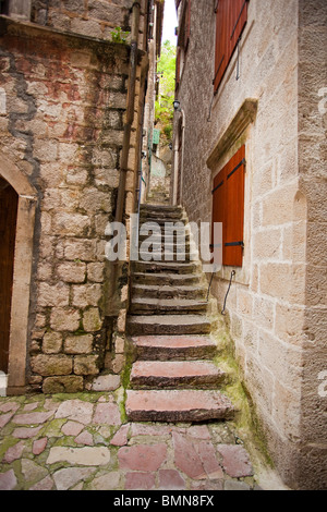 Kotor Montenegro Old Town Detail Stock Photo