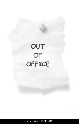 Paper with Message Stock Photo