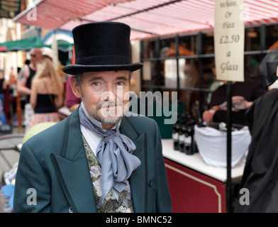Man in Dickensian costume at Rochester Dickens Festival 2010 Stock Photo