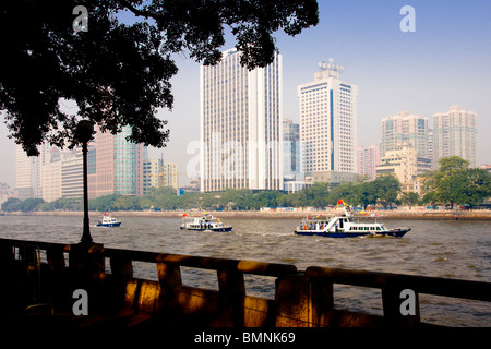 China Guangdong Guangzhou Police Boat Display Stock Photo