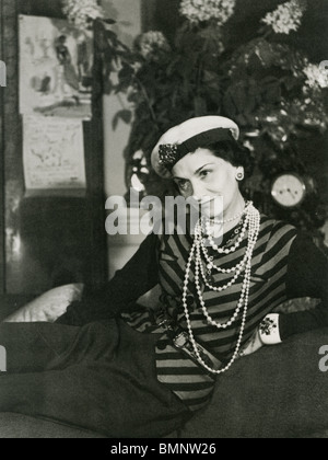 Caricature of Coco Chanel (1883-1971) in - Sem