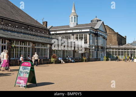 Image of the Pavilion Gardens in Buxton, a historic venue situated in the heart of Buxton. Stock Photo