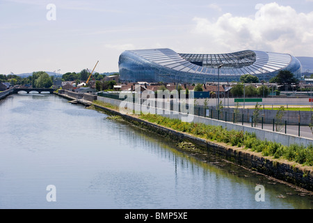 Lansdowne,rugby,football,home of Irish Rugby,stadium,sport,sports,Aviva Stadium, ground,stand,arena,game,rugger,road, Stock Photo