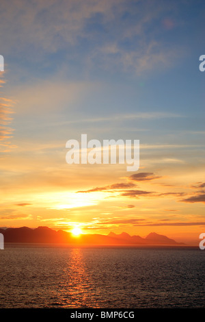 Sunset ; Haines ; Haines Borough ; Alaska ; U.S.A. United States of America Stock Photo