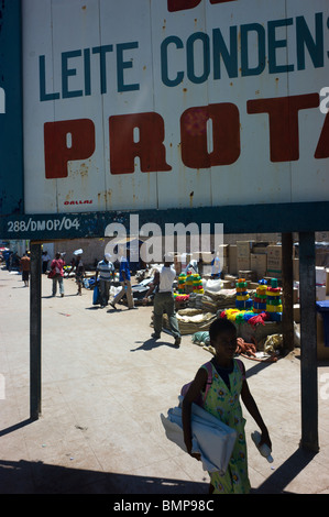 Street scene in Maputo, Mozambique. Stock Photo