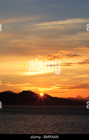 Sunset ; Haines ; Haines Borough ; Alaska ; U.S.A. United States of America Stock Photo