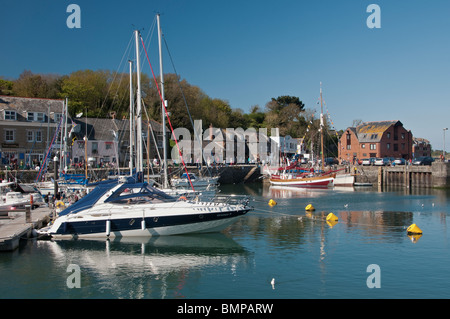 padstow harbour,cornwall Stock Photo