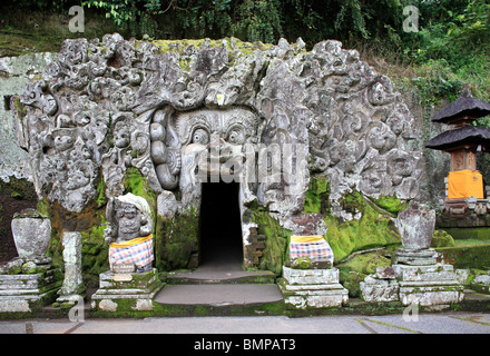 Elephant Cave at Goa Gajah Temple, Bedulu, near Ubud, Bali, Indonesia. Stock Photo