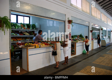Fruit and vegetable stall, Estepona, Costa del Sol, Malaga Province, Andalucia, Spain, Western Europe. Stock Photo