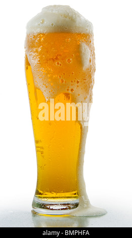An icy cold pint of beer Stock Photo