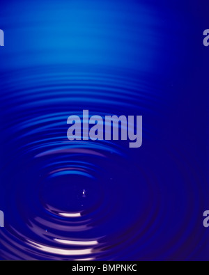 Concentric circle circular pattern Light reflections on water Stock Photo